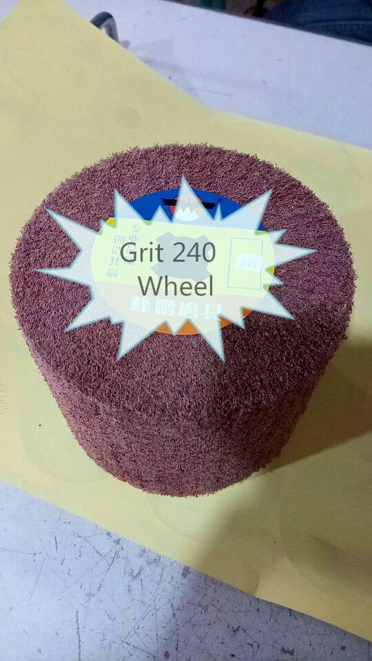 Non-woven Wire Drawing Wheel Abrasive Drum Burnishing Polishing Tool 40-600 Grit