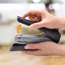 Stapler – InPower, One Touch Heavy Duty Red Office Stapler with Built-in Staple