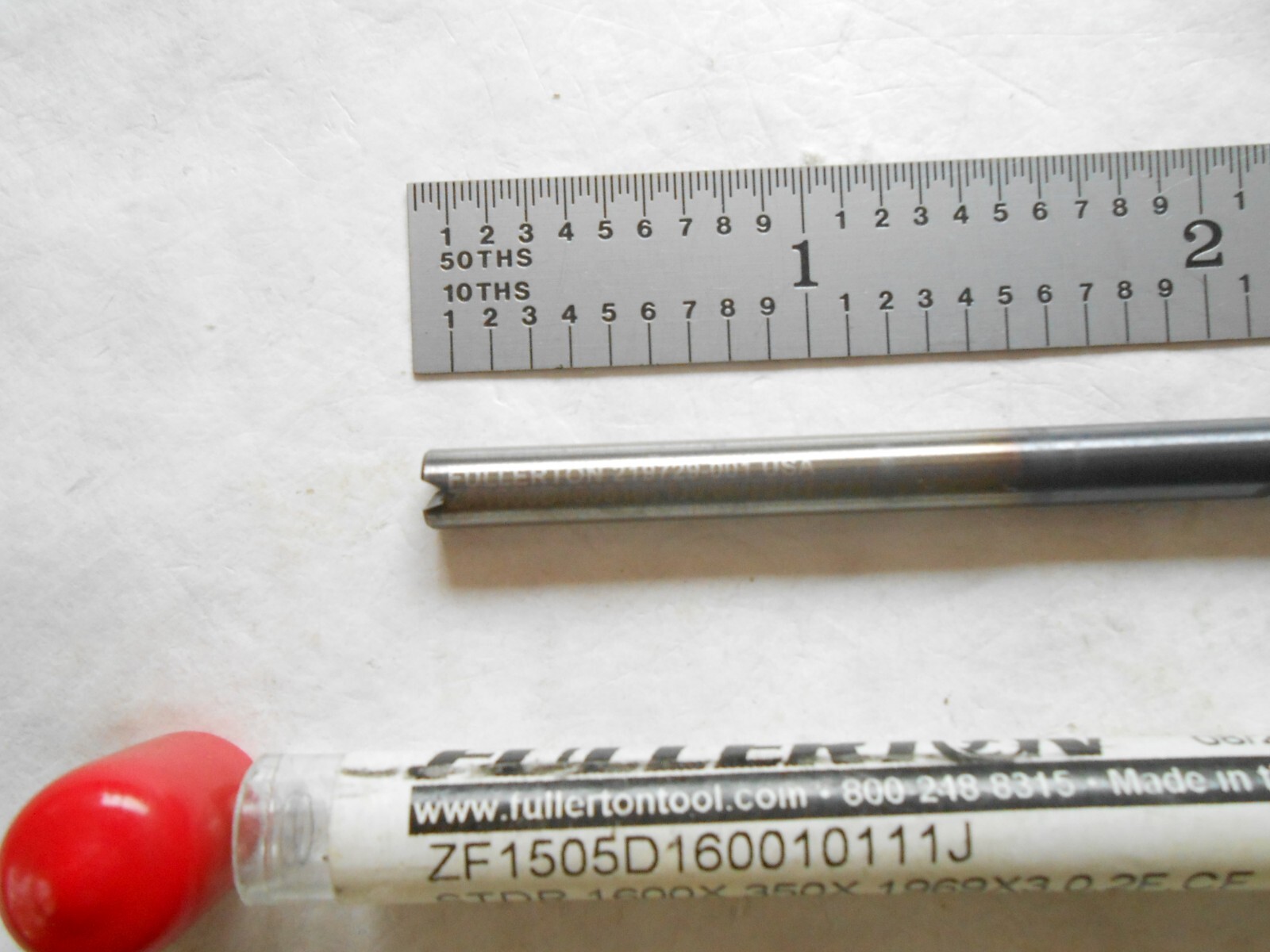 NEW FULLERTON USA CARBIDE CUSTOM STEP DRILL .160″ PILOT X .1969″ MAJOR CUT DIA.