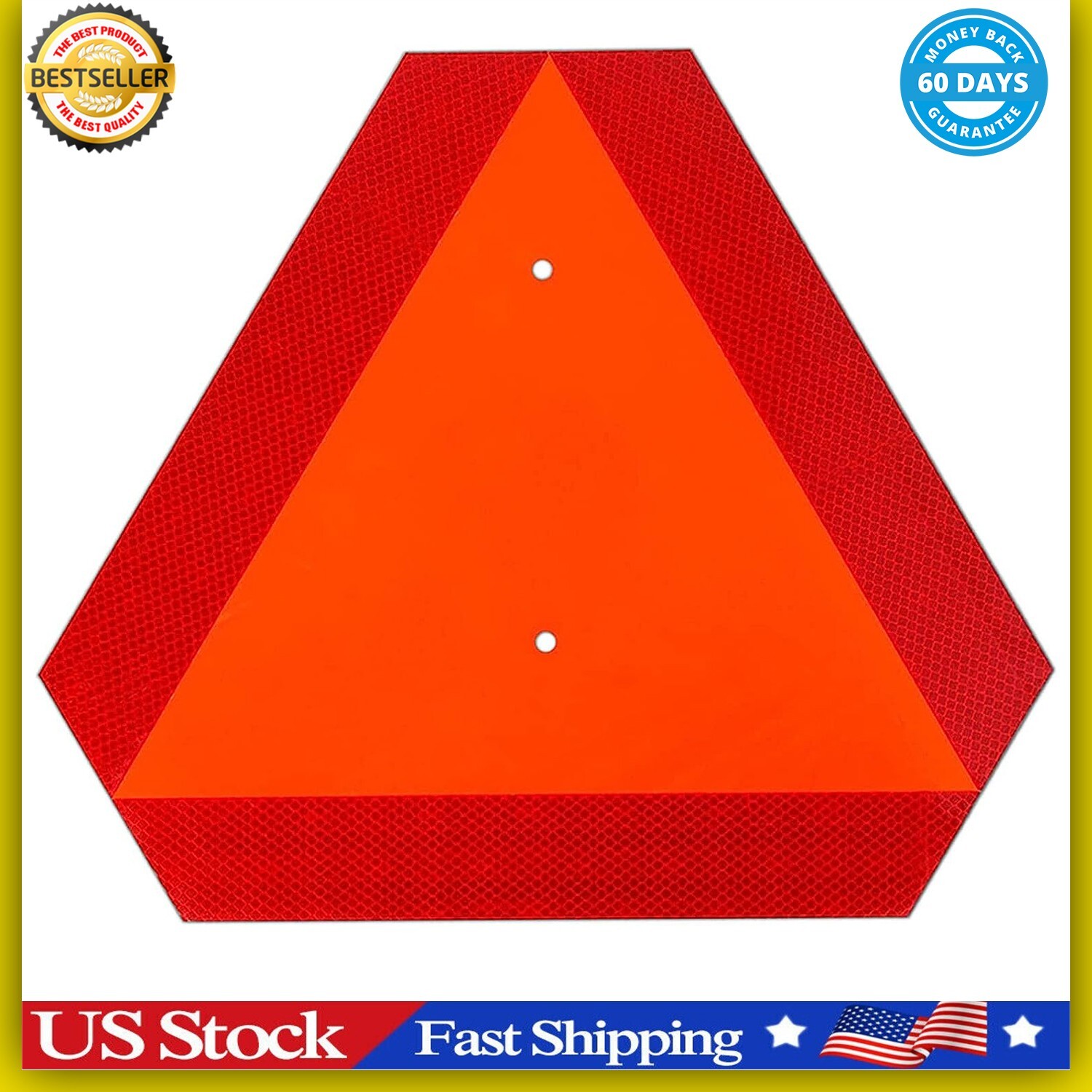 Slow Moving Vehicle Safety Sign,Slow Moving Vehicle Triangle Sign,Aluminum Grade