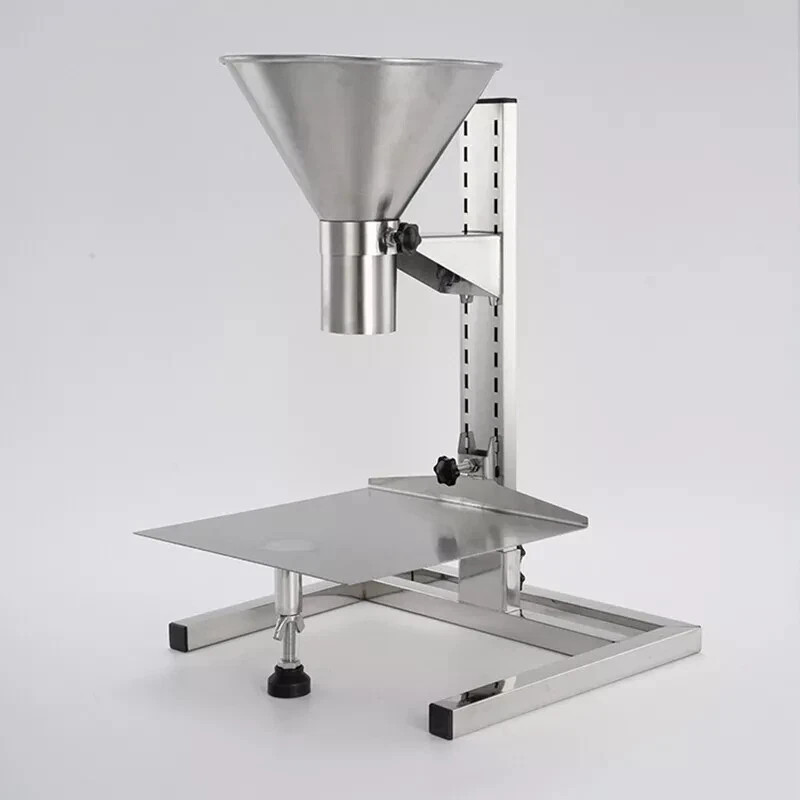 Stainless Steel Feeding Hopper with Support Stand Manual Filling Package Funnel