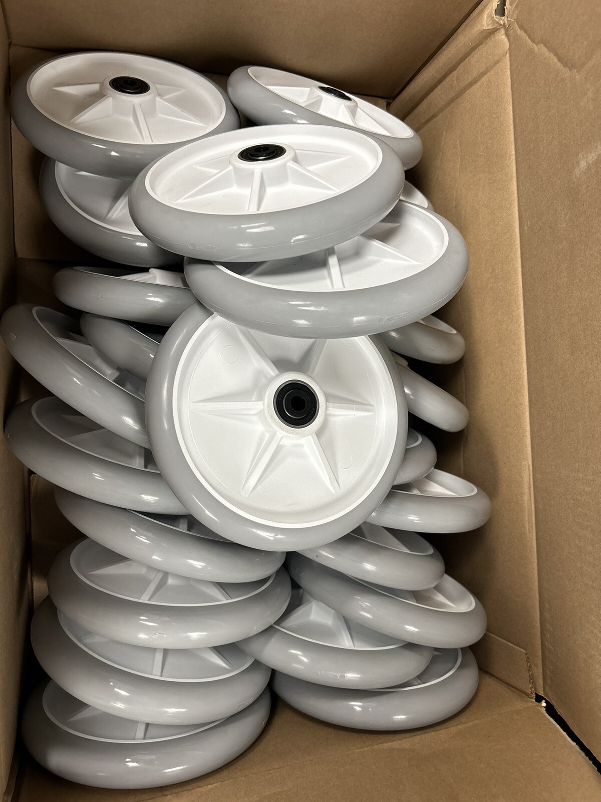 Grey Stryker Stretcher 8” Standard Wheel, Stryker OEM Part 0753-103-215 NEW!!!