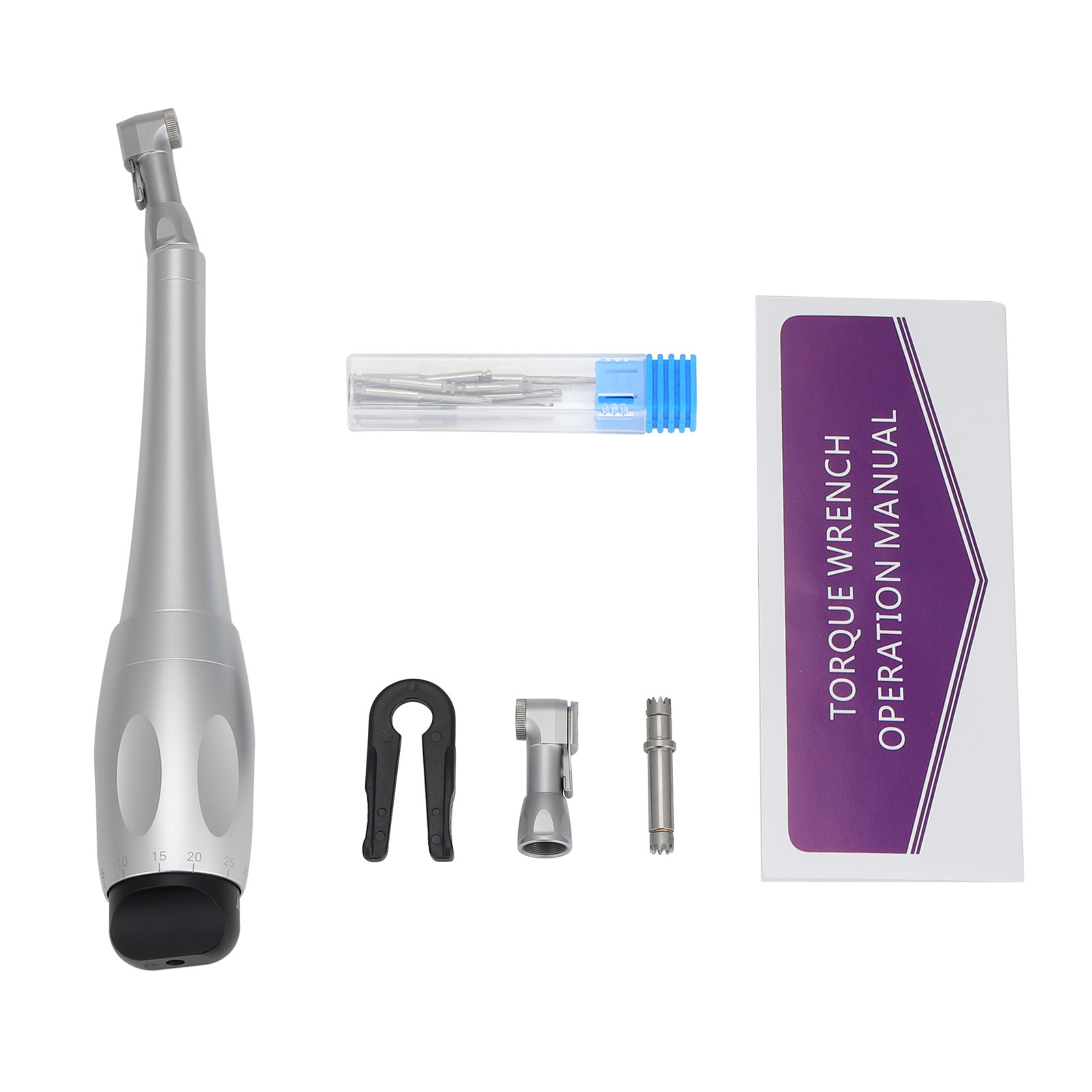 Dental Universal Torque Wrench 16Pcs Drivers Screw Latch Head Handpiece Kit