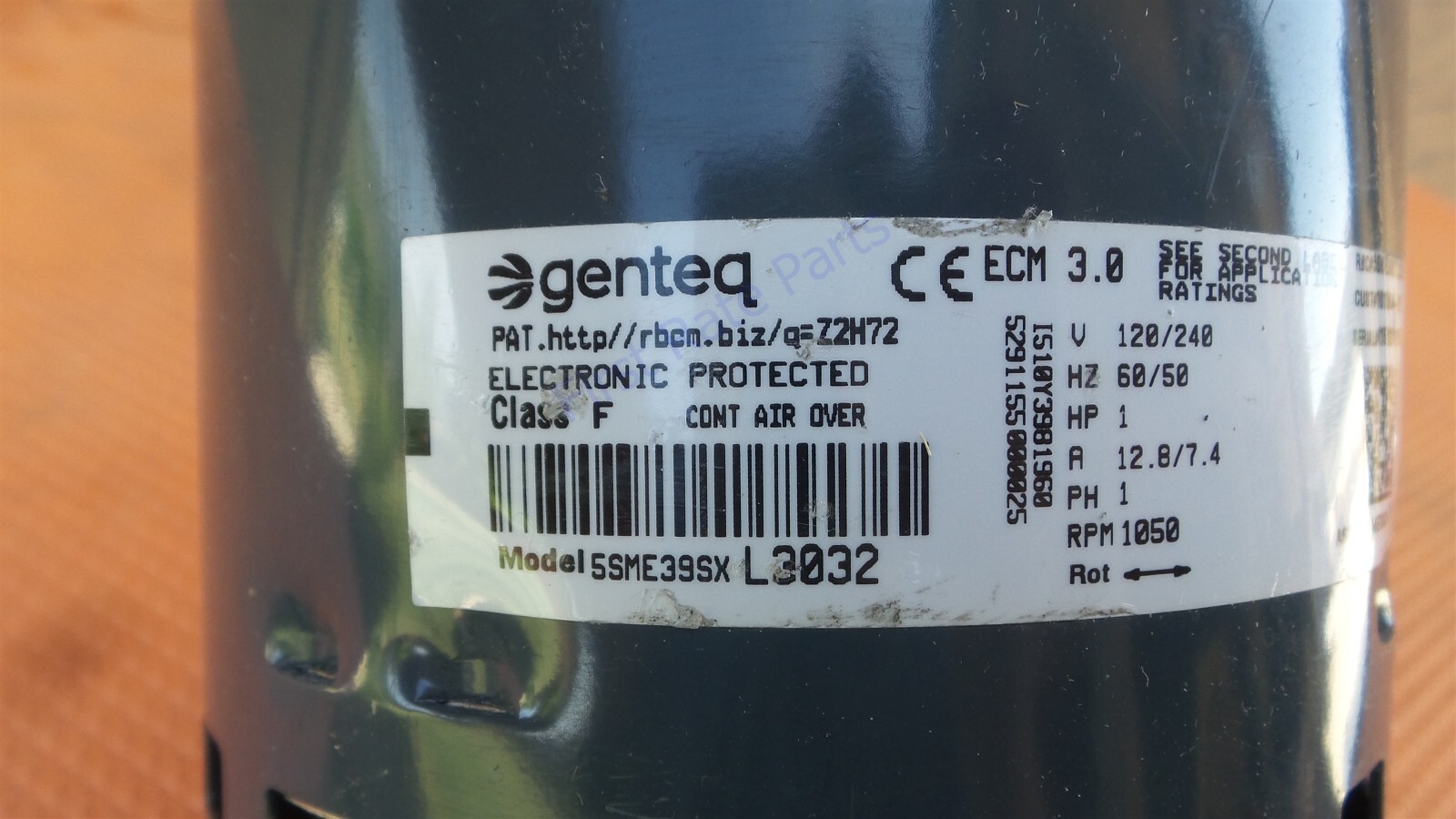 Lennox 33W13 Motor 101564-02 1HP 5SME39SXL3032 1050RPM 120V 240V 72W45 103070-03
