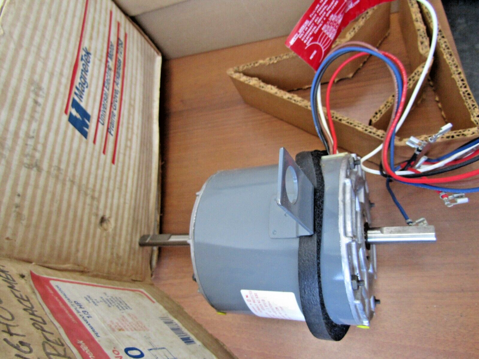 🔥NEW MAGNETEK 630 1/3 HP SPLIT CAPACITOR MOTOR 208-230VAC 3 SPEED 1450 RPM DUAL