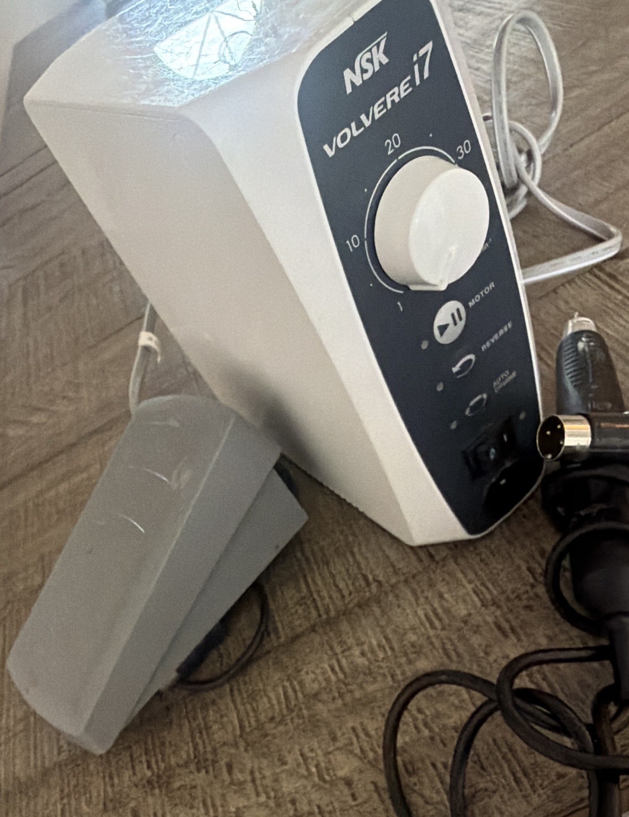 NSK Volvere i7 Electric Low Speed Dental Lab Motor Control Unit w/ Foot Pedal