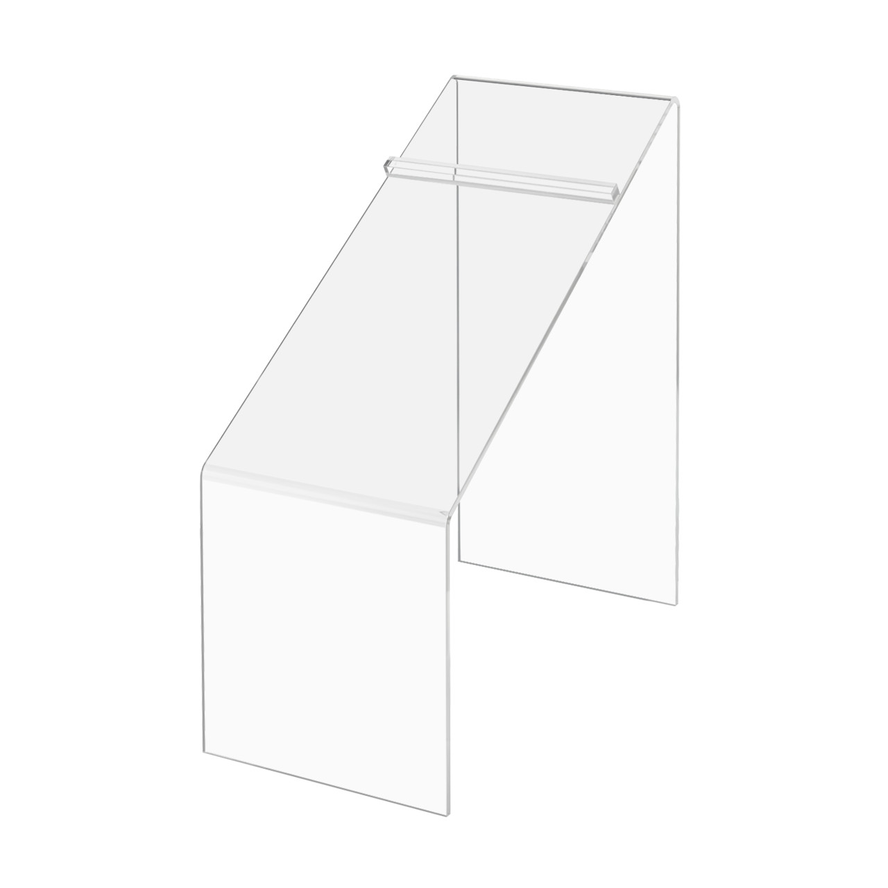 4″ x 9″ High Shoe Riser Clear Slanted Footwear Pedestal Display Stand