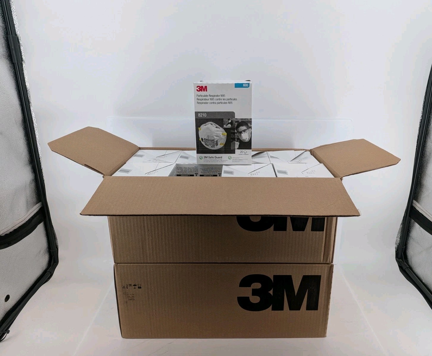 3M 8210 N95 Disposable Respirator Dust Mask | Case of 320 Masks | EXP 7/25 | New