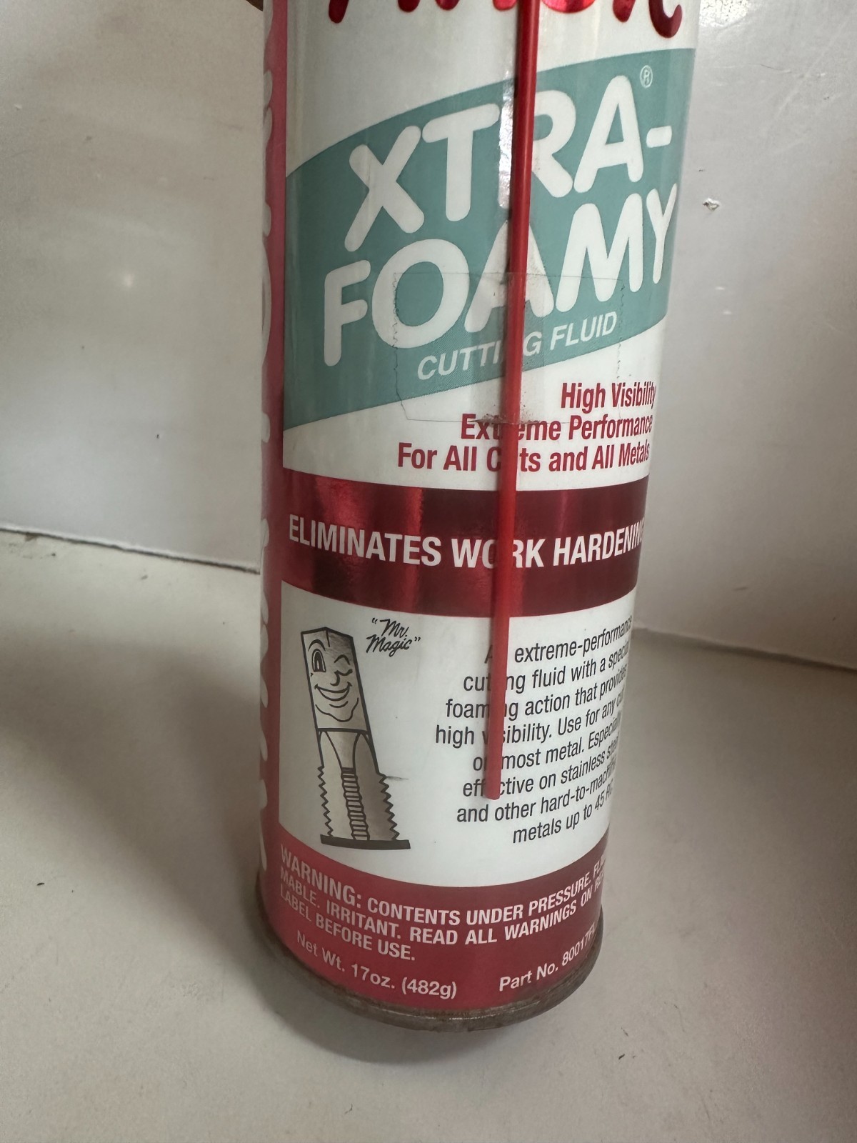 TAP MAGIC 80017FL XTRA-FOAMY CUTTING FLUID (LOT OF 2) 17 OZ AEROSOL FREE SHIP