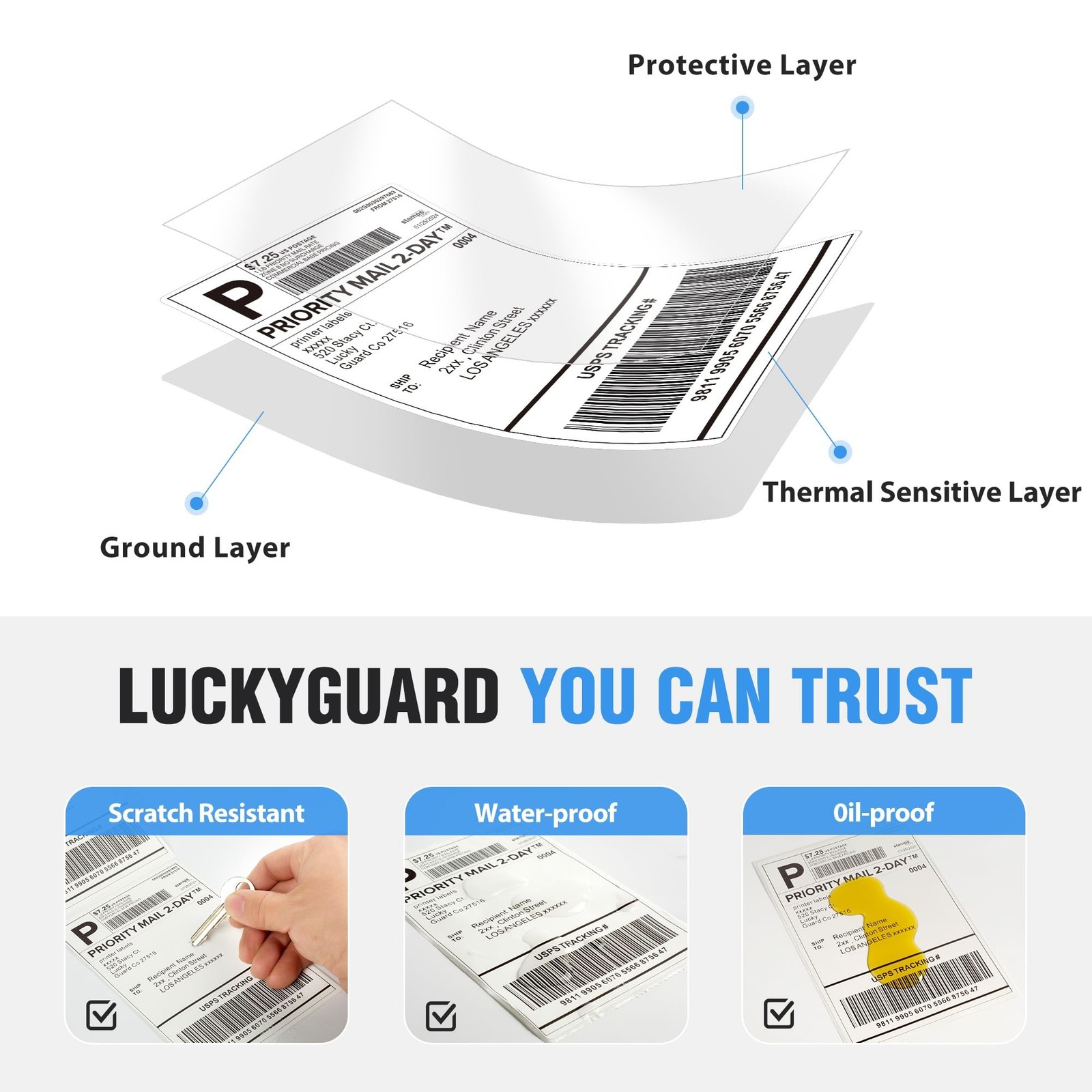 Fanfold 4″ x 6″ Direct Thermal Labels 1000 Thermal Printer Paper 2 Stacks Shi…