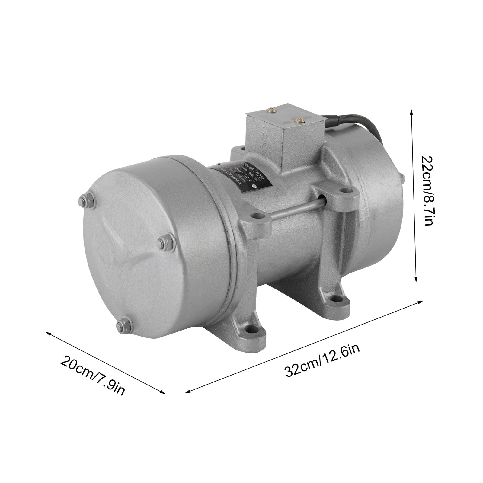 750W 110V Concrete Vibrator Motor 772 LBF Vibration Force 2840 RPM