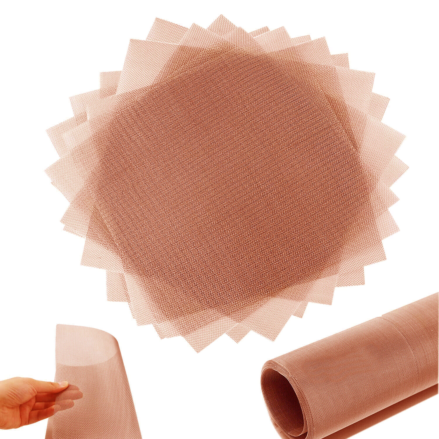 10 Mesh-200 Mesh 99.9% Copper Screen Woven Mesh Screen Copper Mesh Cloth 1-20pcs