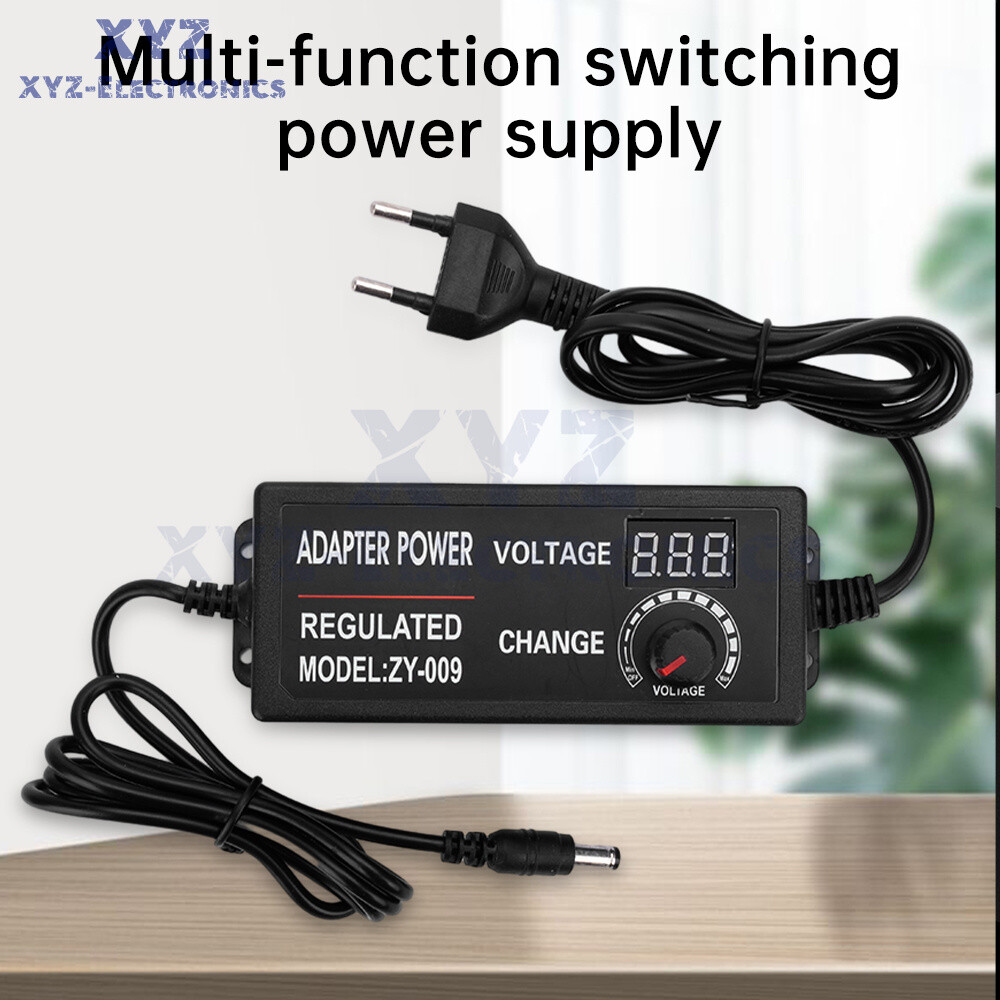 AC100-240V to DC3-24V 3A 5A Adjustable Voltage Power Adapter Switch Power Supply