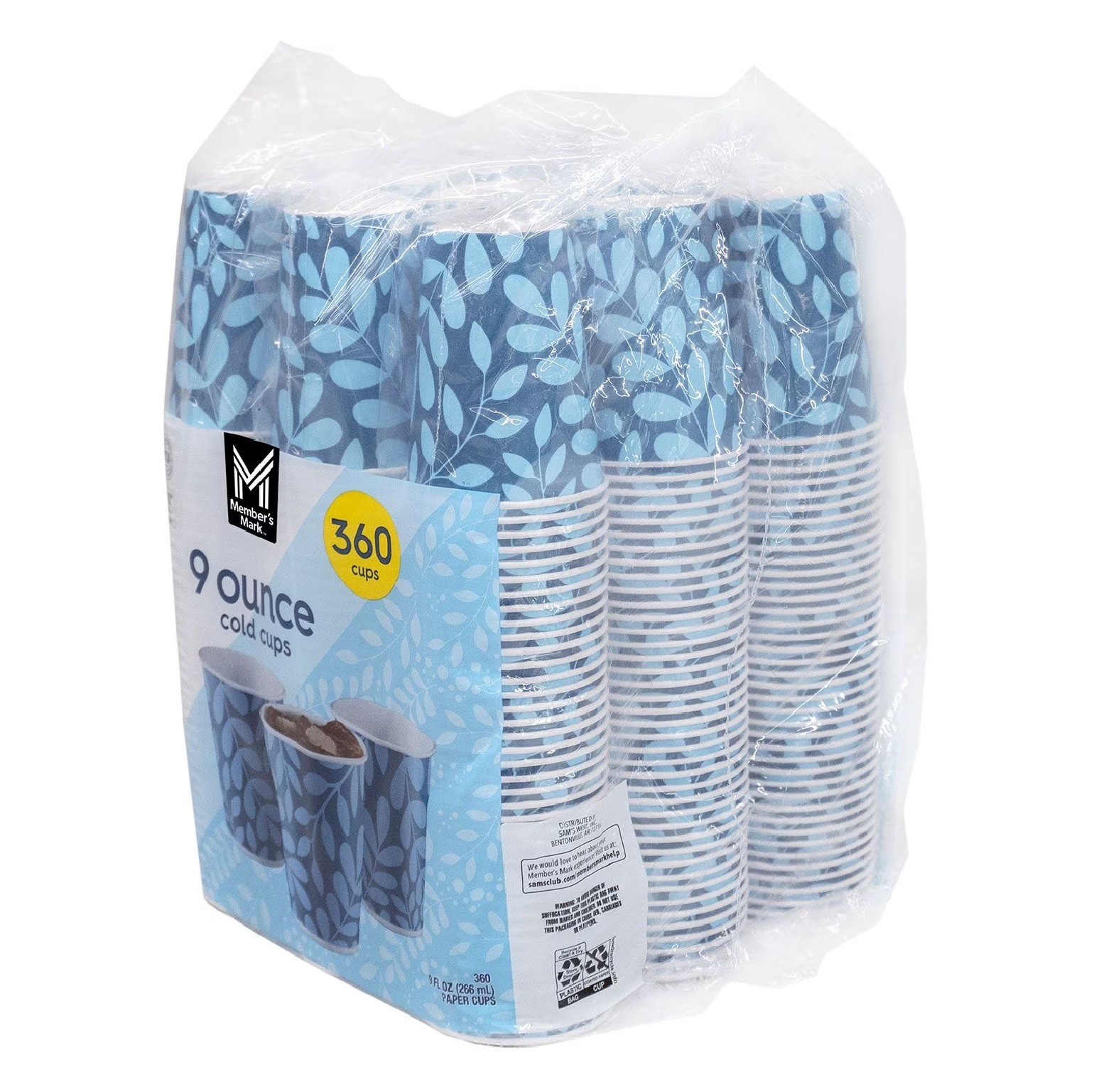 Member’s Mark Printed Paper Bath Cold Cup 9 oz., 360 ct.