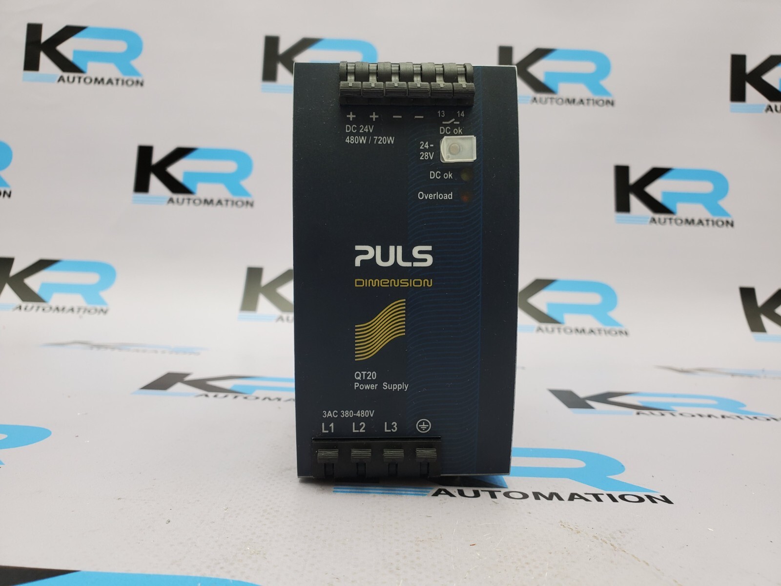 TESTED PULS QT20.241 Dimension DIN Rail Power Supply 480VAC 3Ph .9-.65A 480W