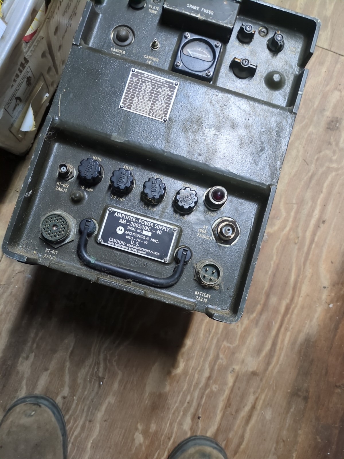 US Military Radio Amplifier-Power Supply AM-3005/URC-40 Motorola Heavy!!