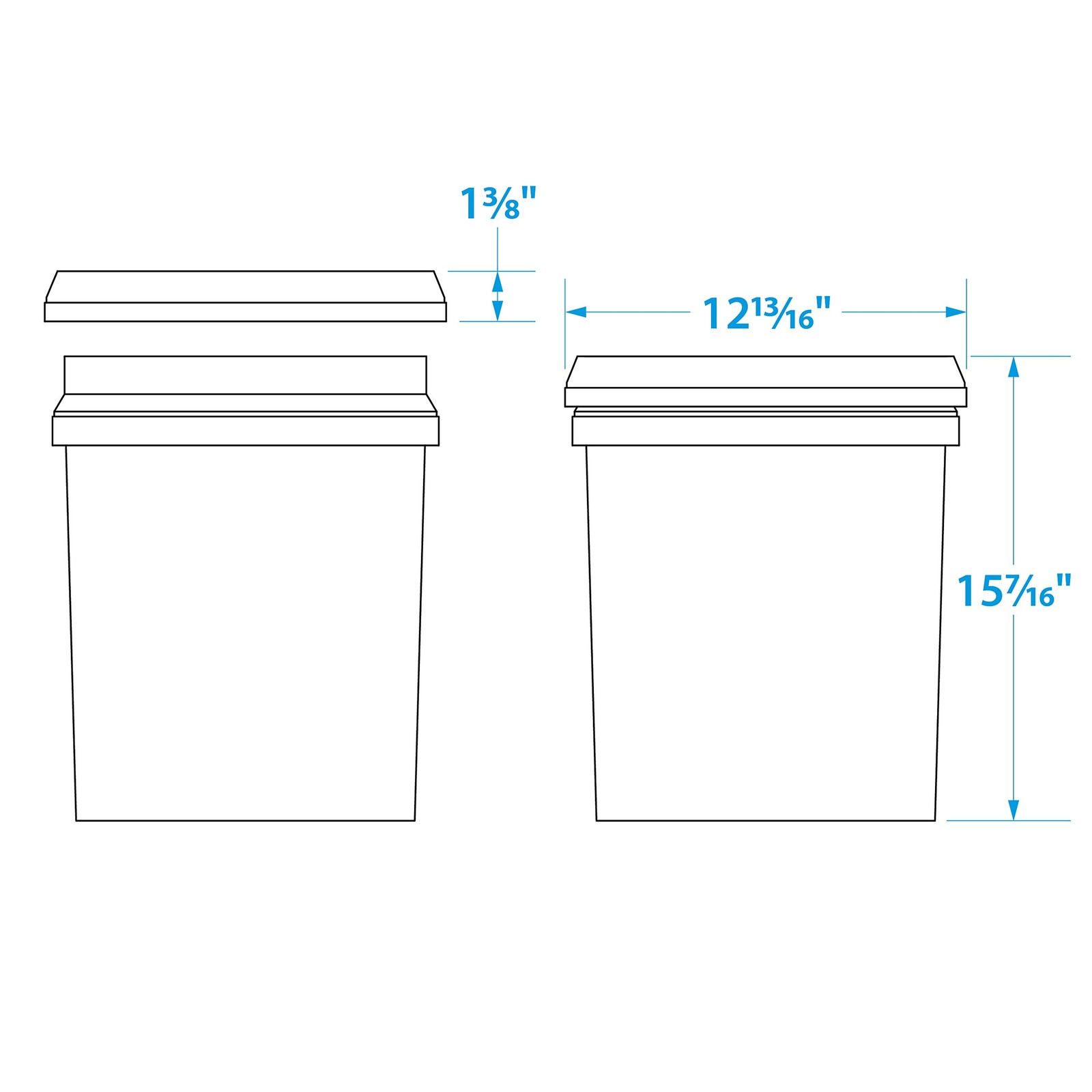 Seachoice 5-Gallon Plastic Bucket w/Metal Handle, Yellow One Size,