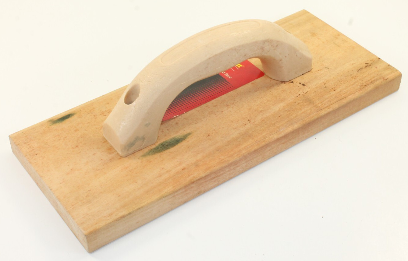 Starrett Exact Comfort Grip Handle Hand Float Masonry Tool USA 12″ x 5″ Hardwood