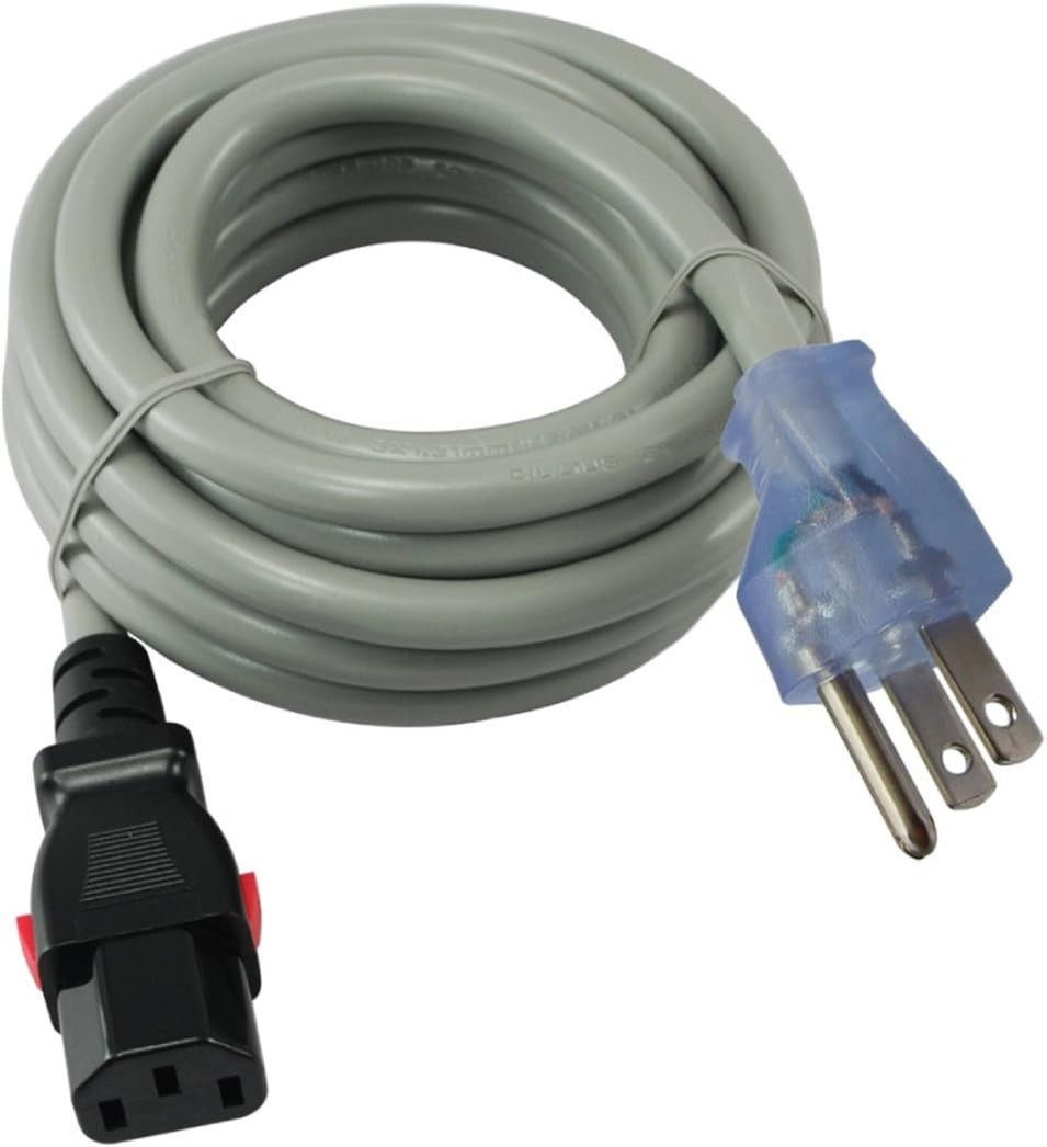 Conntek 8F515LC13 8-Ft 13-Amp U.S 3-Prong Plug Power Supply Cord with Push Lock