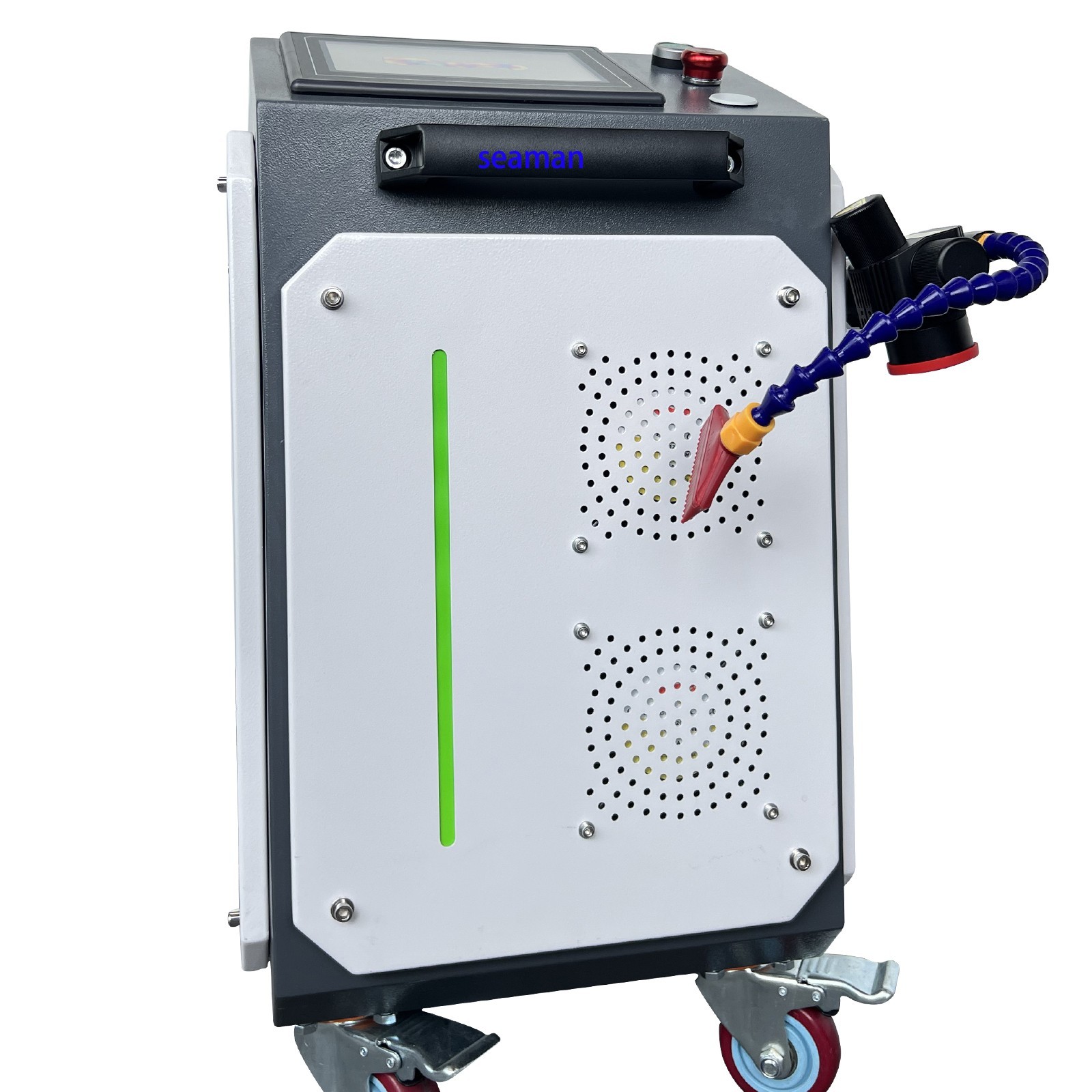 US SHIP 300W JPT Pulsed Laser Cleaning Machine Wood Laser Rust Oil Paint Removal