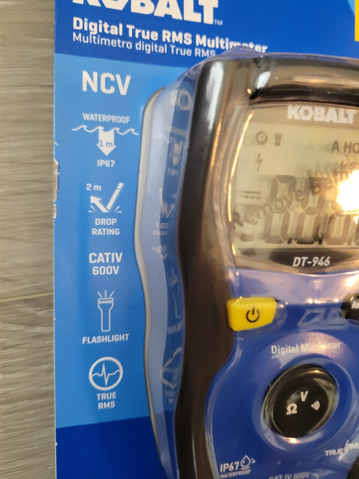New Kobalt Digital True RMS Multimeter CAT IV 600V * 2545072