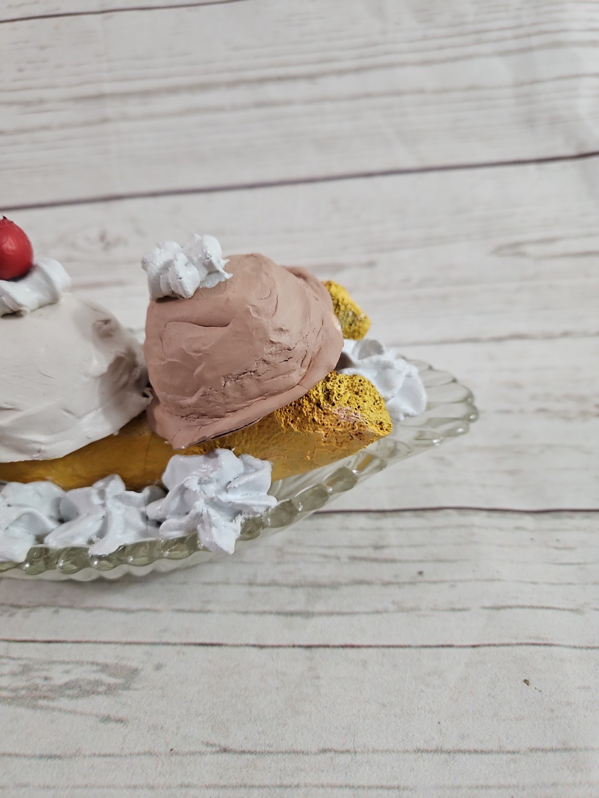 Fake Food Prop Banana Split Sundae Wiith Cherry And Wallace Spoon Movie Prop