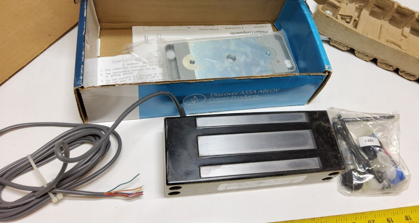 New Assa Abloy Securitron Magnalock 12/24 VDC 1200lb Force Mag Door Lock M62BD