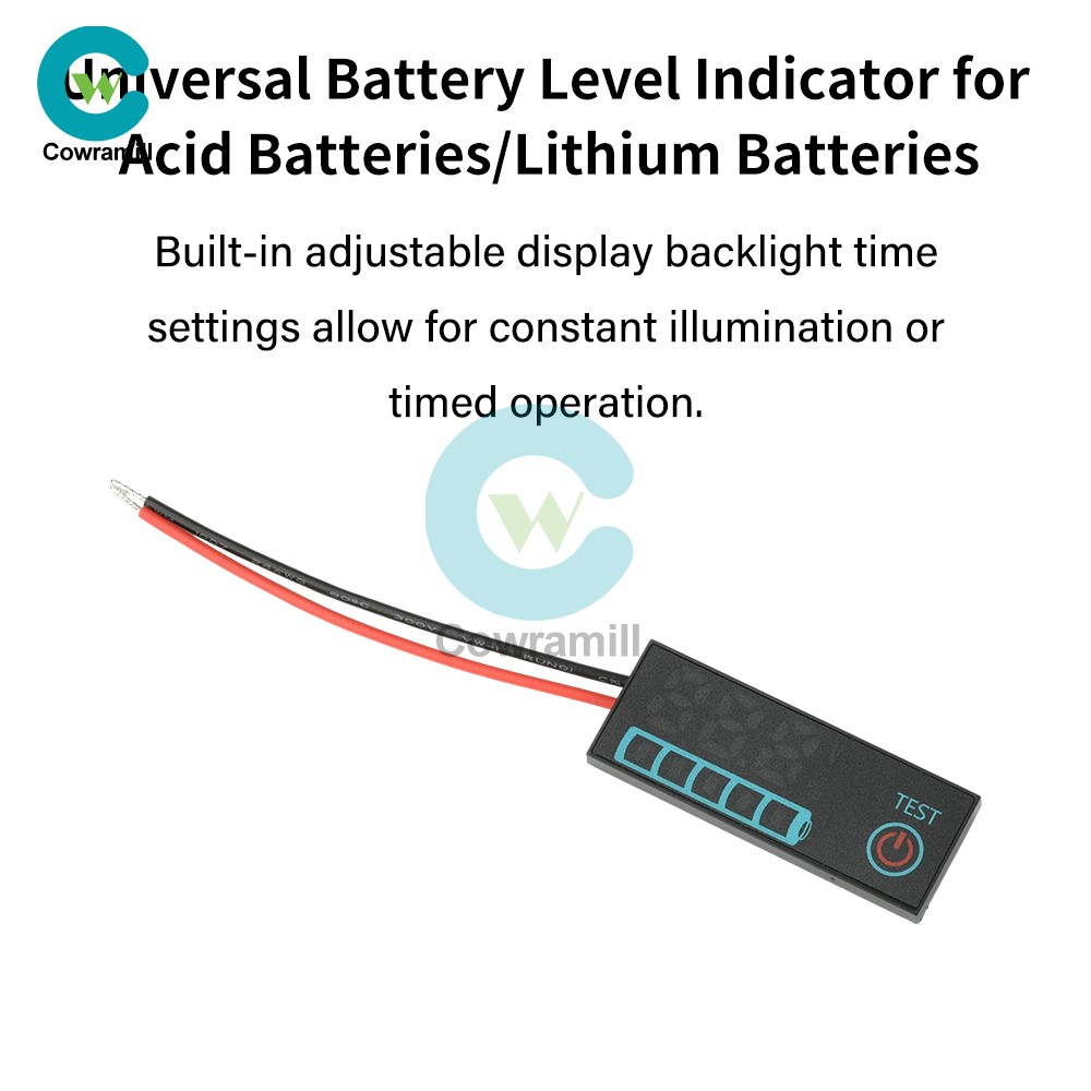 DC 7-55V LED Indicator Voltage Acid/Li-ion Universal Battery Charge Indicator