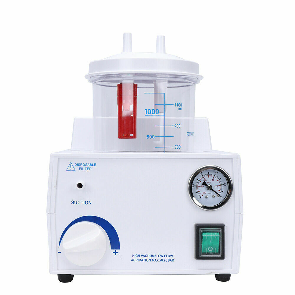 Portable Dental Phlegm Suction Unit Emergency Medical Vacuum Aspirator Machine