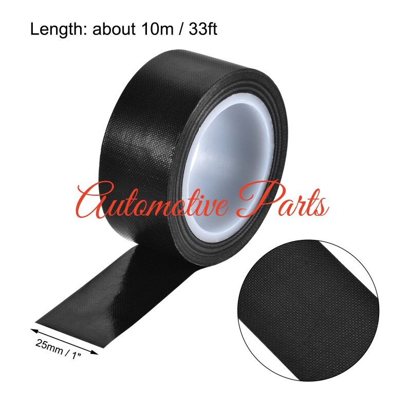 Heat Resistant Tape High Temperature Adhesive Tape 25mm Width 10m Length Black