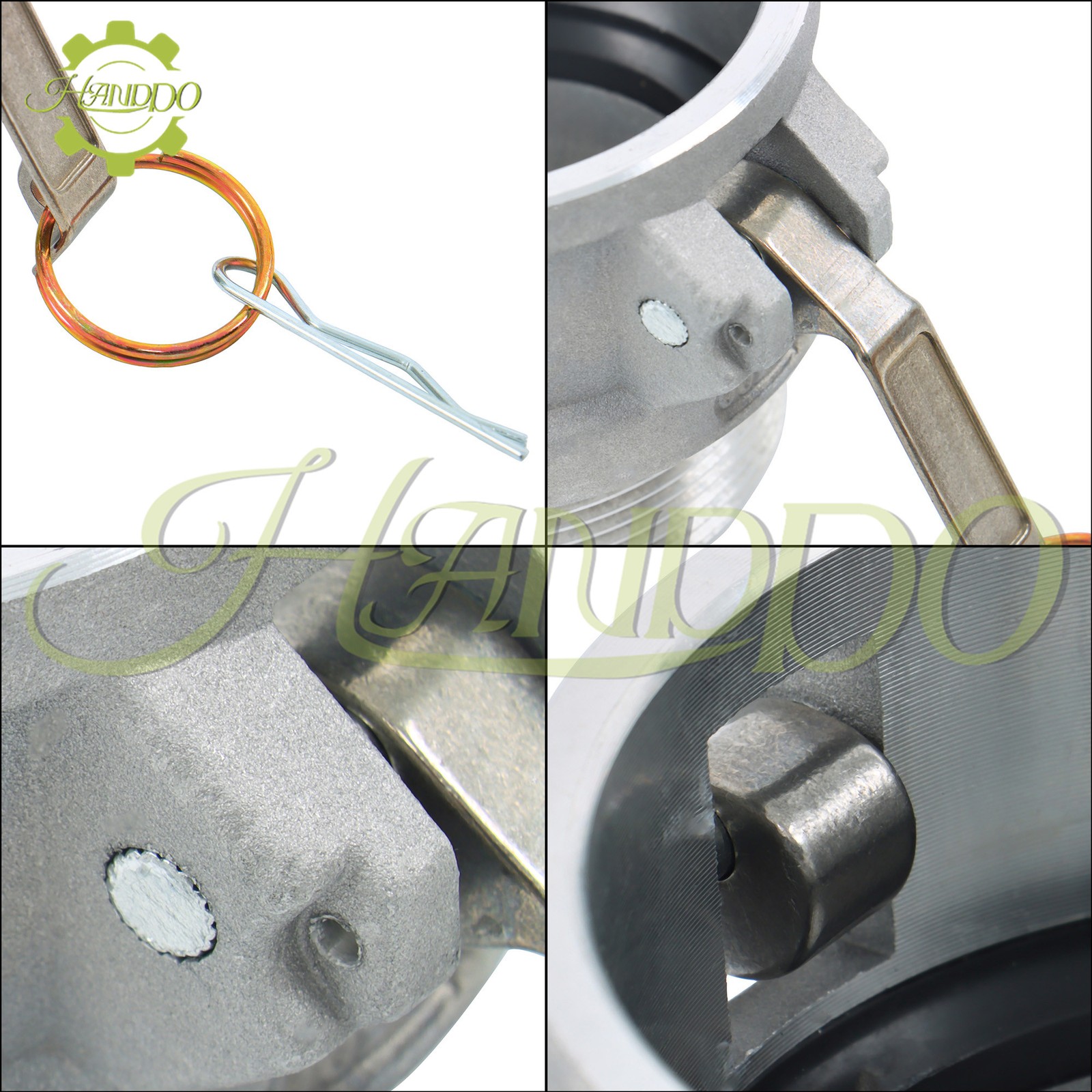 2PCS Aluminum Cast Cam lock Fittings (3 inch Part B) Cam & Groove Hose Fitting