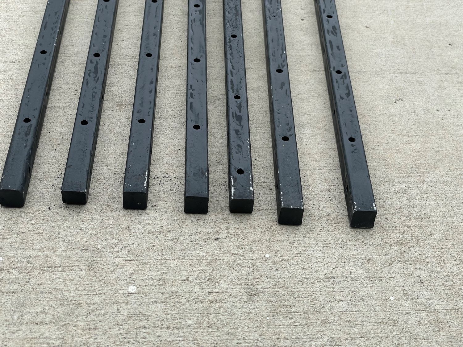 Sandbaggy 5/8″ x 18″ Square Steel Concrete Form Stakes w/ Nail Holes – Rebar Pin