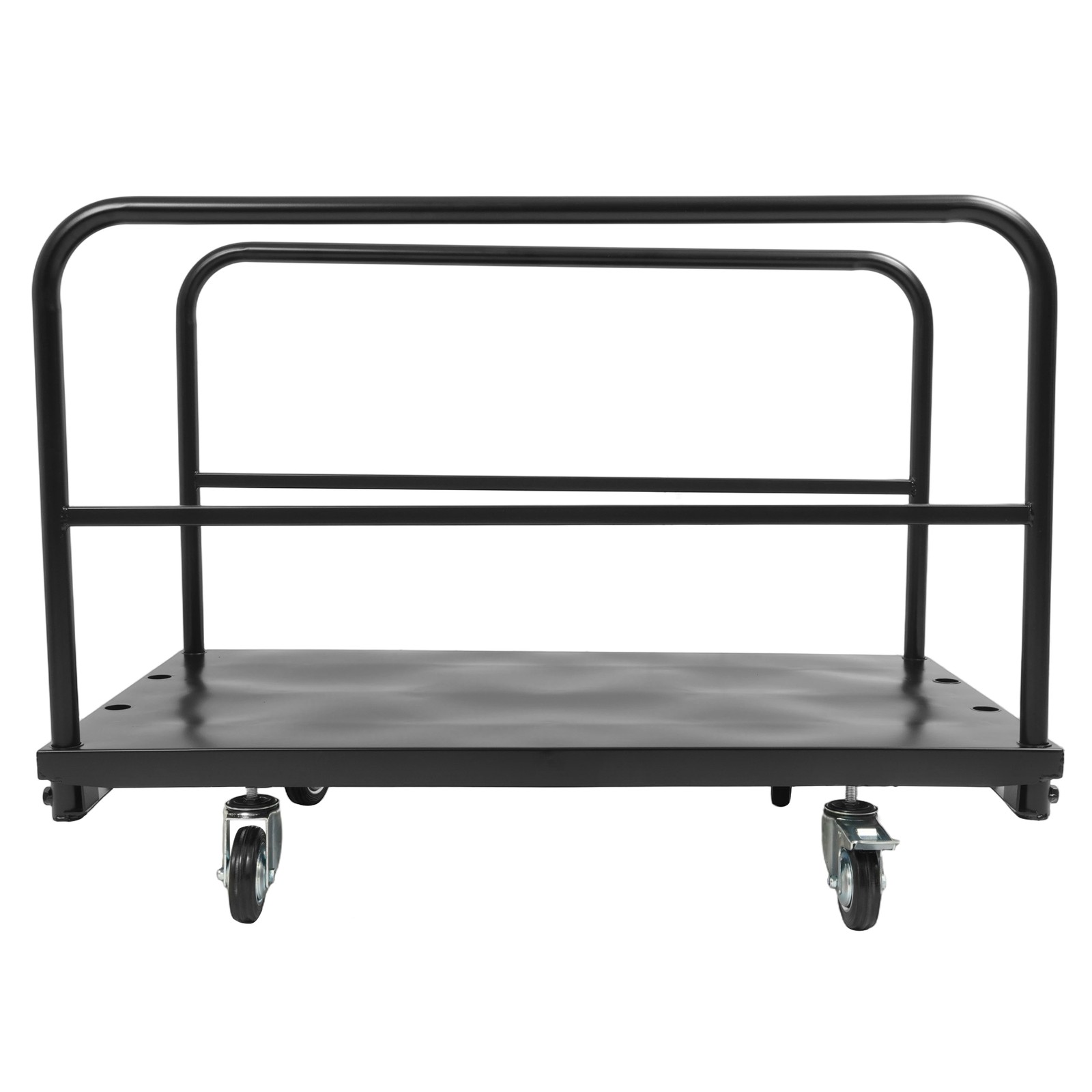 2200 lb 2- in-1 Drywall Sheet Cart, Lumber Platform Truck Dolly Cart W/4 Casters