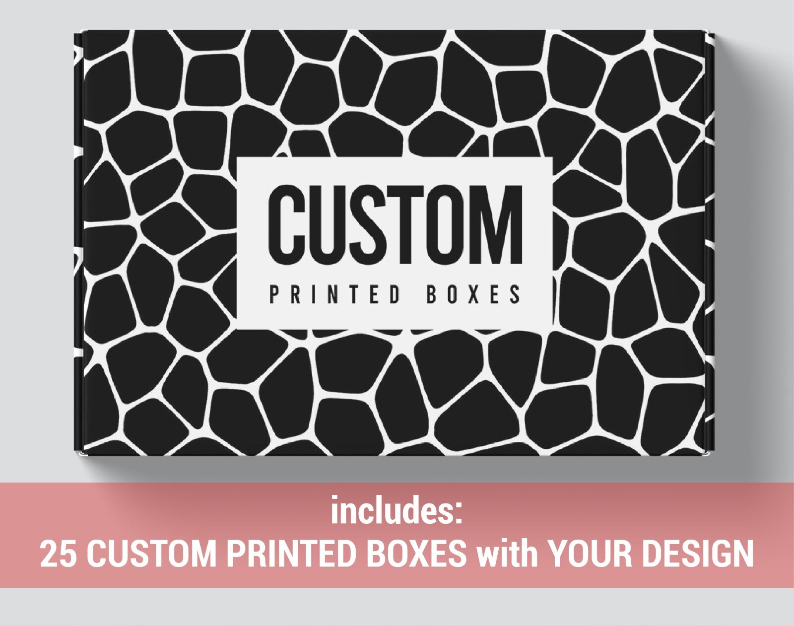 Custom Made Box With Logo For Products (Pack Of 25 Boxes)