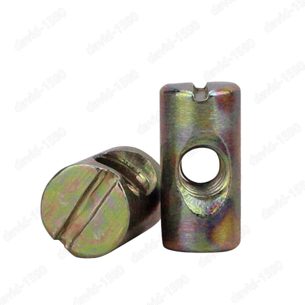 1/4″ M4 M5 M6 M8 M10 Furniture Barrel Nuts Dowel Furniture Cot Embedded Nut