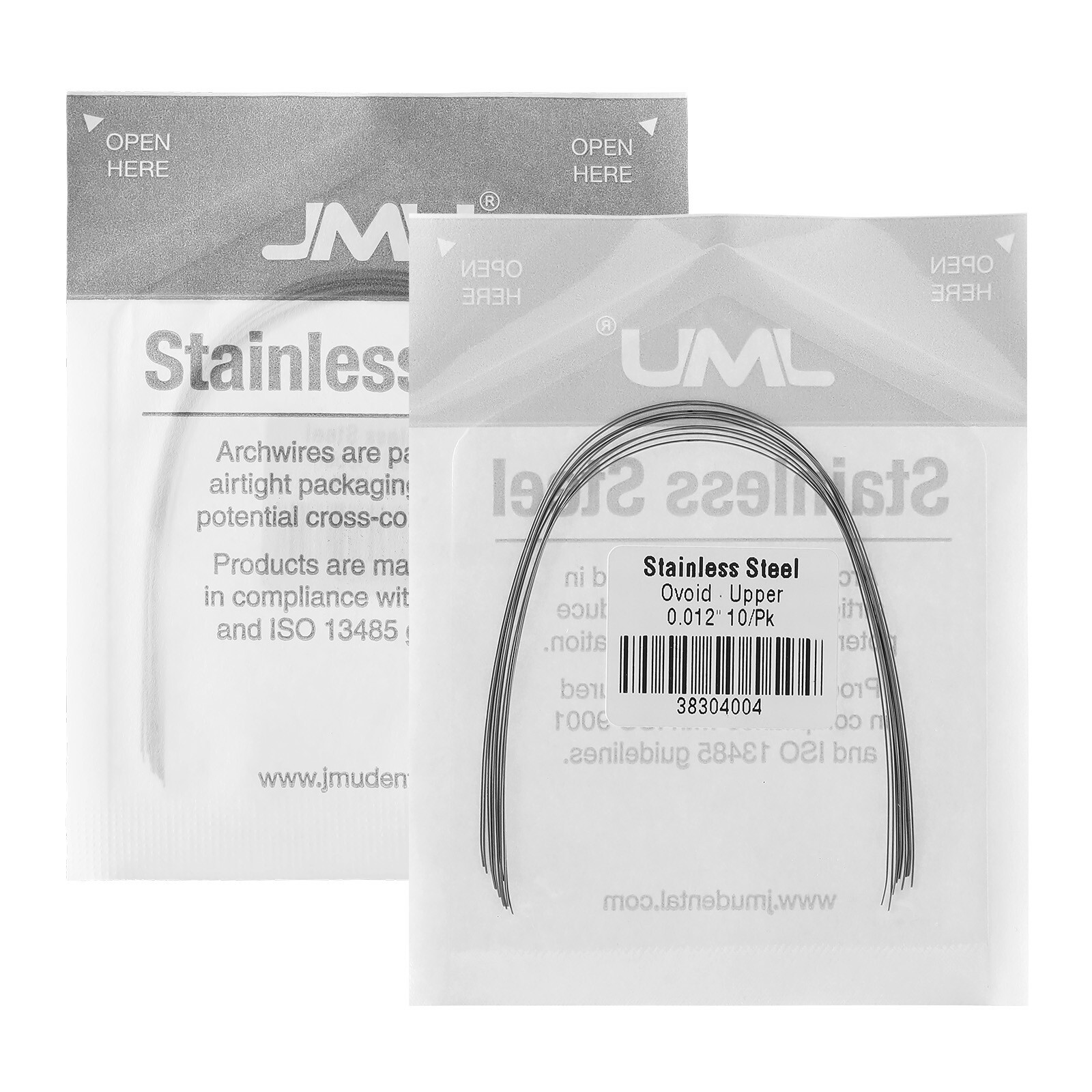 100Pcs Dental Orthodontic Arch Wire Stainless Steel Ovoid Round 0.012″ Upper Low