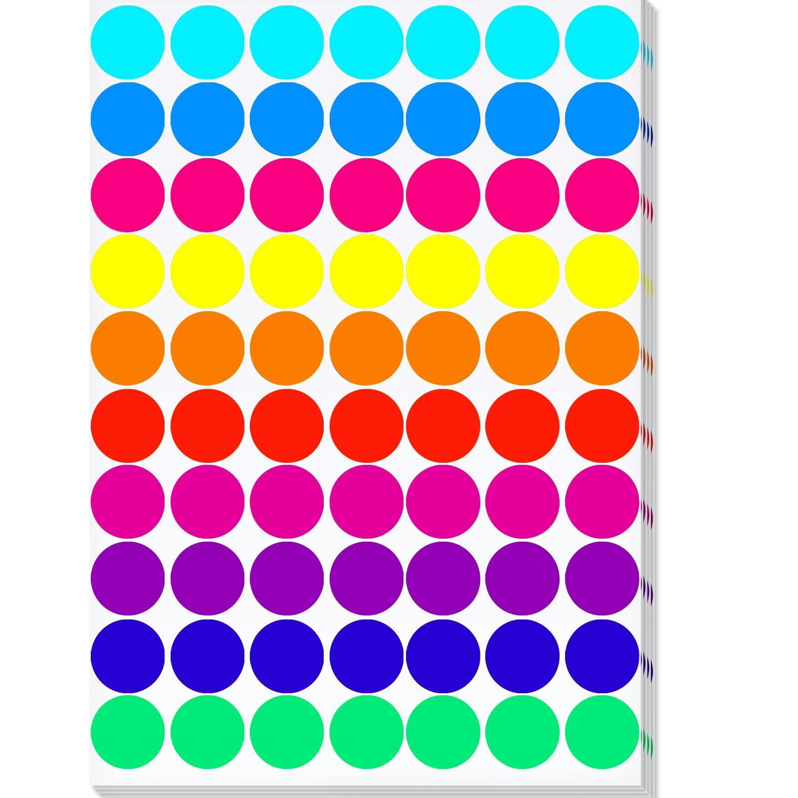 Dot Sticker 2100 Pcs, 3/4″ Blank Garage Sale Price Stickers, Circle Sticker‘s, C