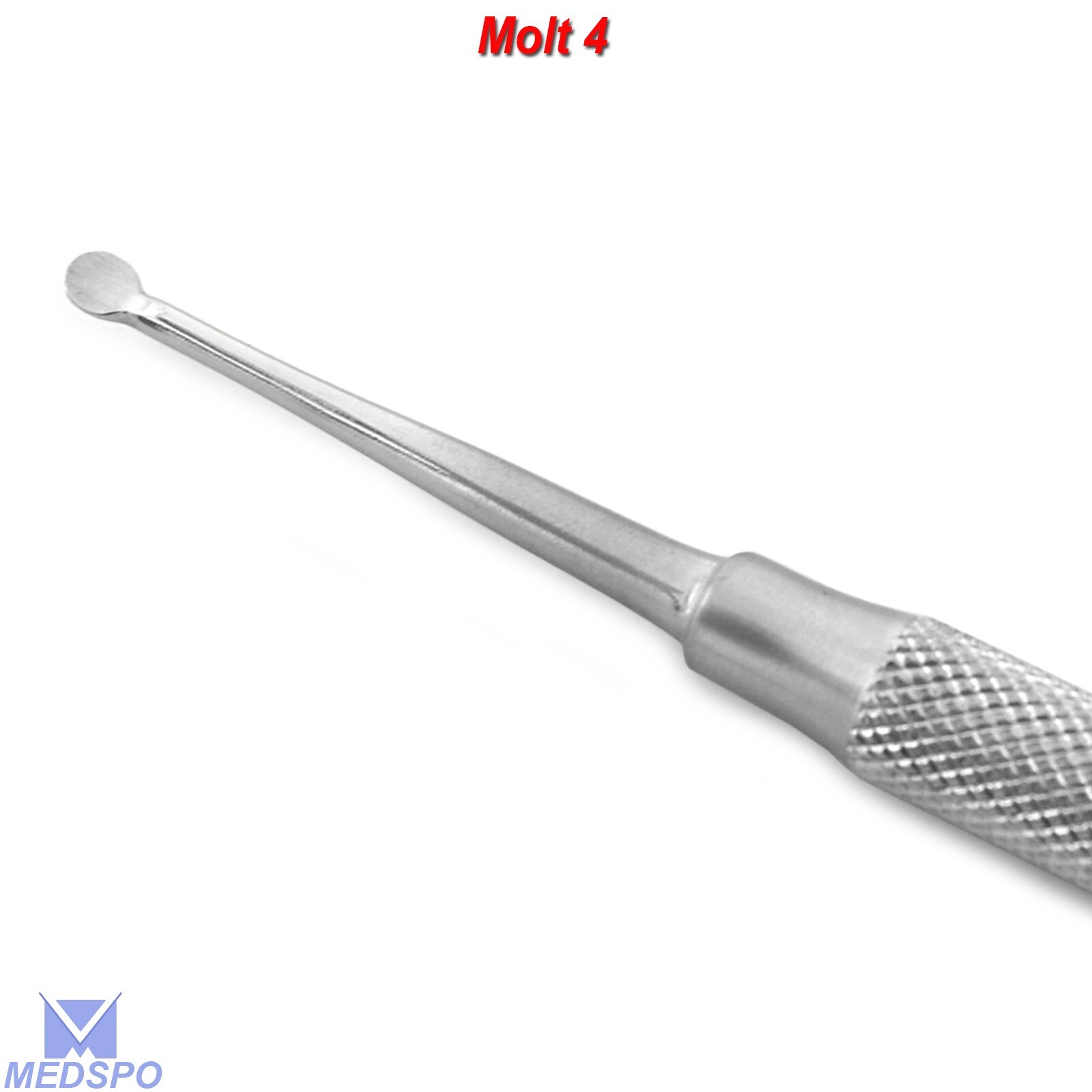 Dental Implant Periosteal Elevator 3.5mm – 7.5mm Molt #4 Surgical Bone Curette