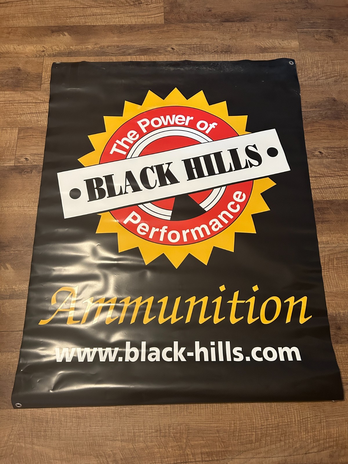 Black Hills Ammunition Double Sided Banner Sign with Grommets 36in X 48in Size