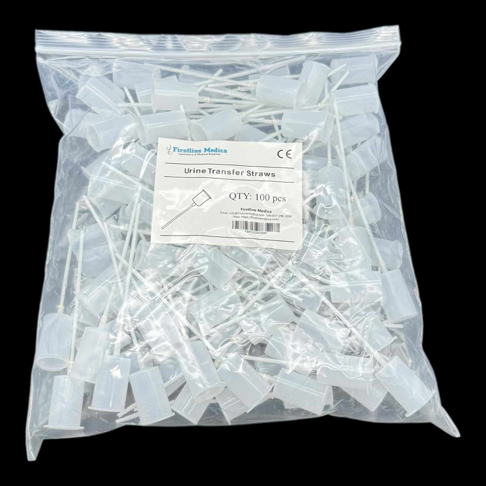 Urine Transfer Straws – 100pcs/bag