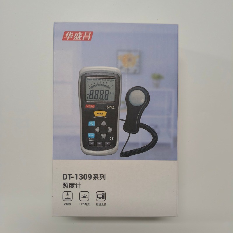 DT-1308 Digital LCD Light Meter Foot-candle Lux Meter Tester 400K #