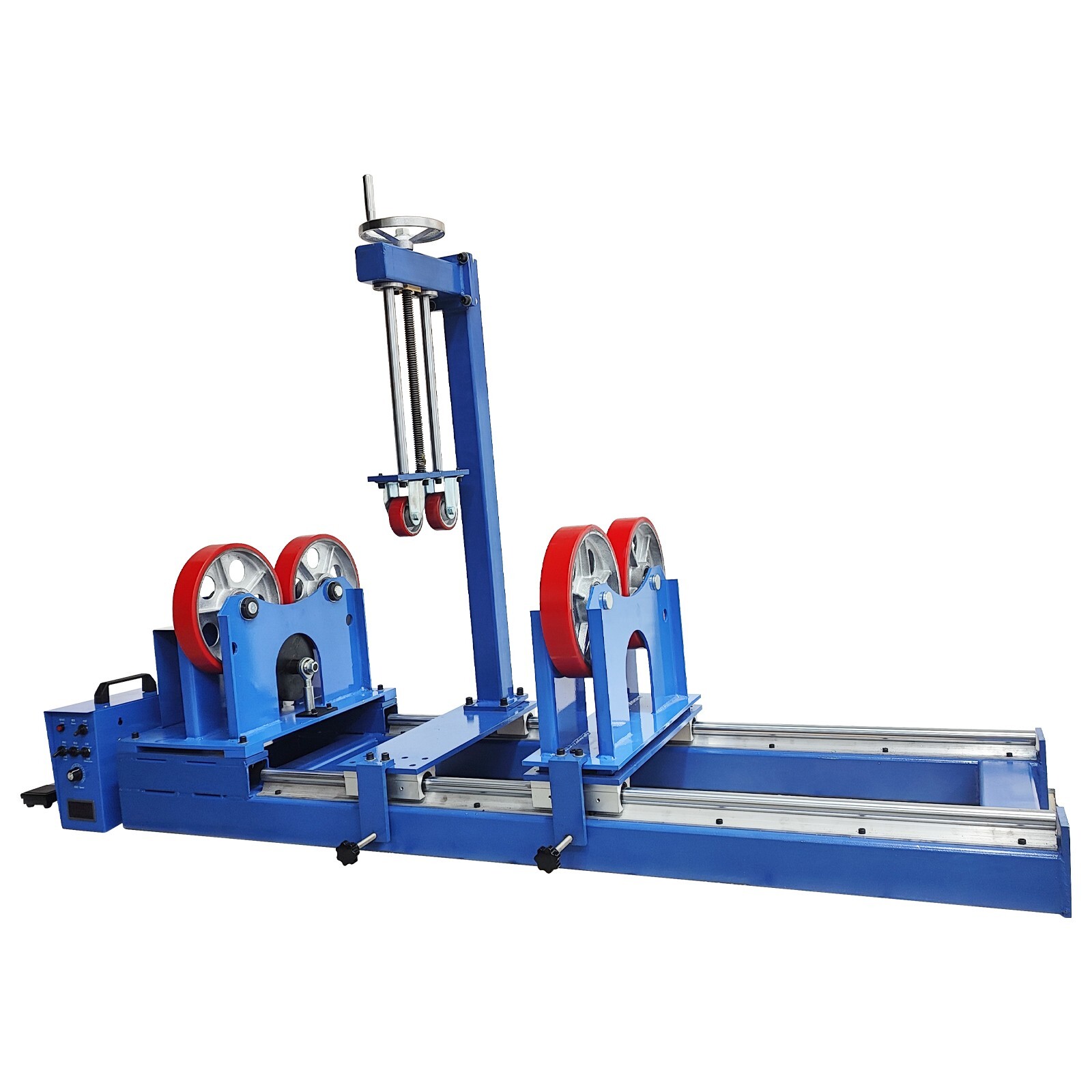 2200LB Welding Turning Roller 110V Tank Turning Positioner Rolls w/ Sliding Rail