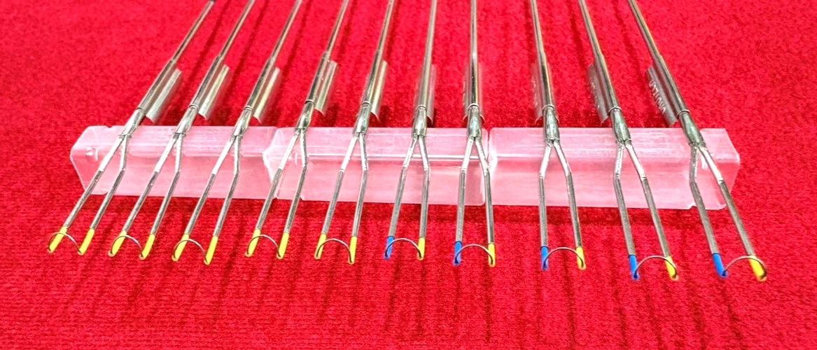 10pc-Hysteroscopy Bipolar/Monopolar Cutting Loop Electrodes 4mmx280mm Reusable