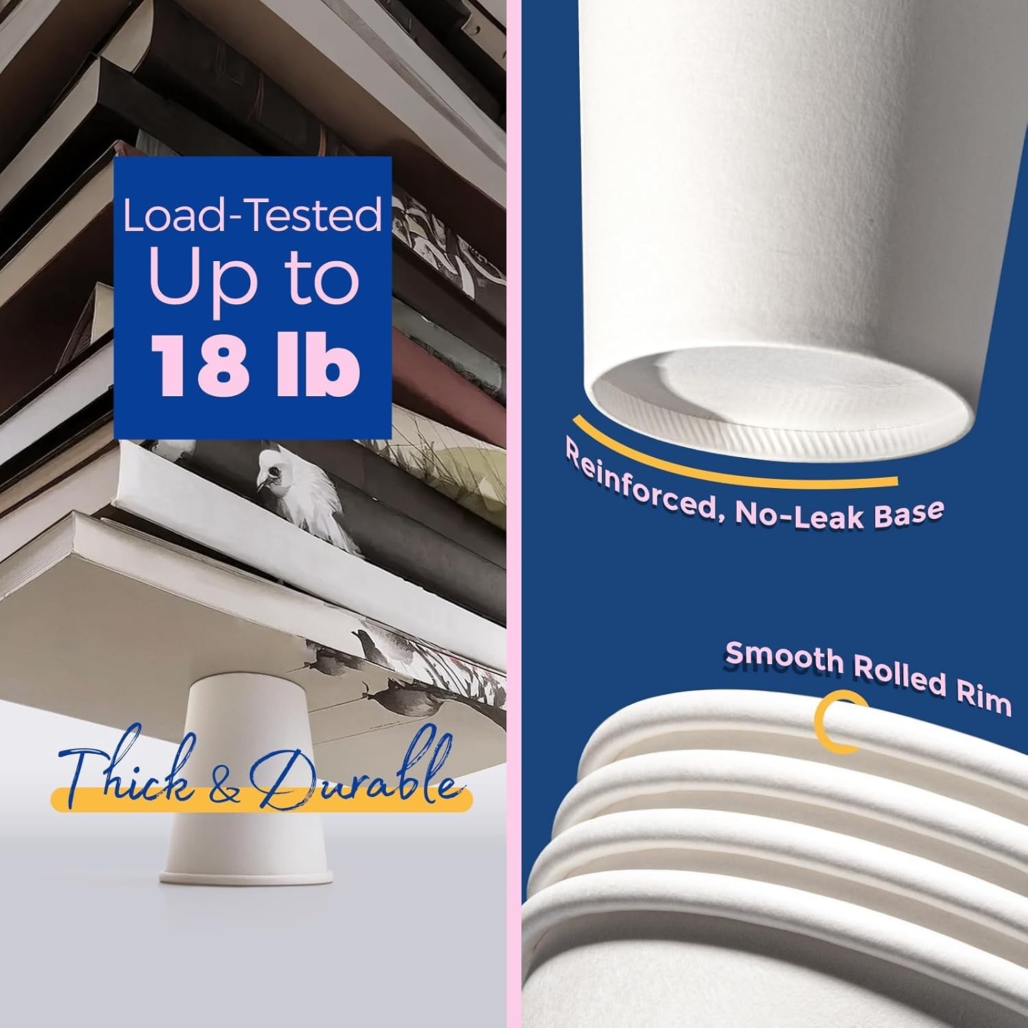 8 Oz Eco-Friendly Disposable Coffee Cups with Lids – Perfect for Home & Travel