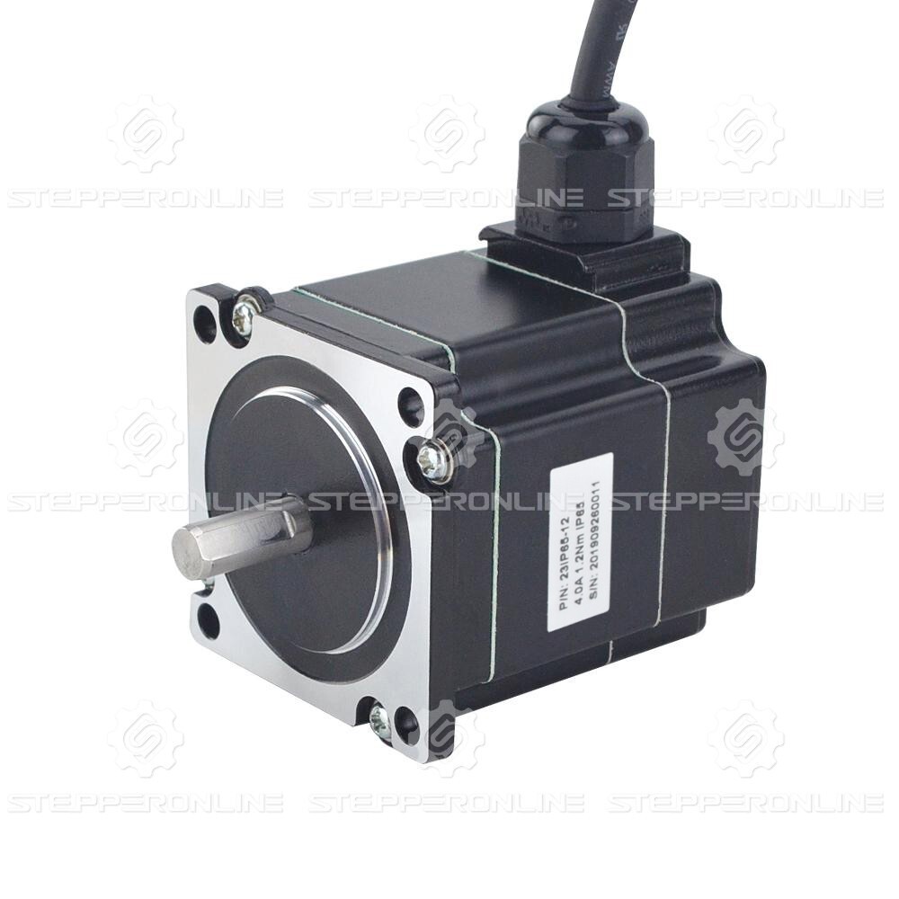 STEPPERONLINE P Series IP65 Waterproof Nema 23 Stepper Motor 4A 1.2Nm 170oz.in