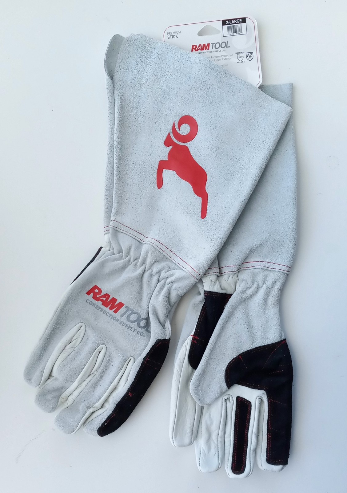 Ram Tool Premium Stick Welding Gloves W/Cuff X-Large RTSTK00011