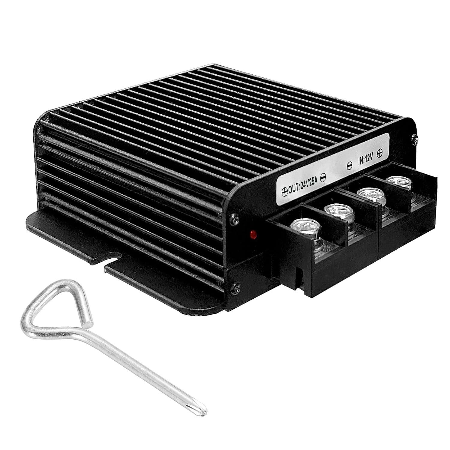 600W Dc-Dc 24V 25A Power Converter 12V to 24V Step-Up Transformer, Shockproof an