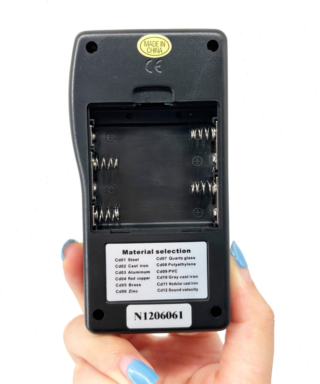 Portable Ultrasonic Thickness Tester with Range 0.05~8inch Resolution 0.1mm New