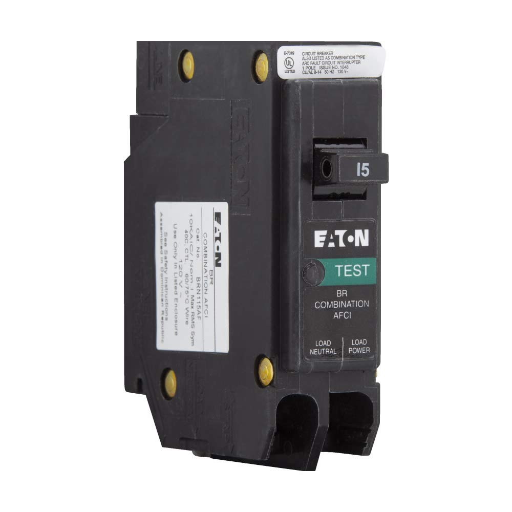 Eaton BRN115AF Br Combo Afci, 1p, 15a, 10kaic, Pigtail .