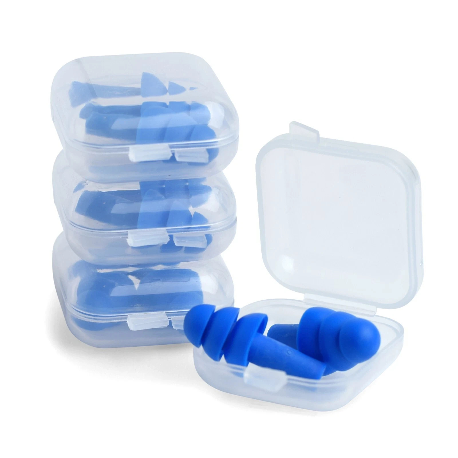1Pair Ear Plugs Sleeping Noise Cancelling Reusable Silicone Sound Block Earplugs